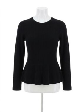 NEW J'ENVIE/ELI the duluth ribbed knit sweater in black